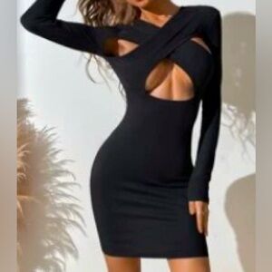 Crossover Bodycon Dress